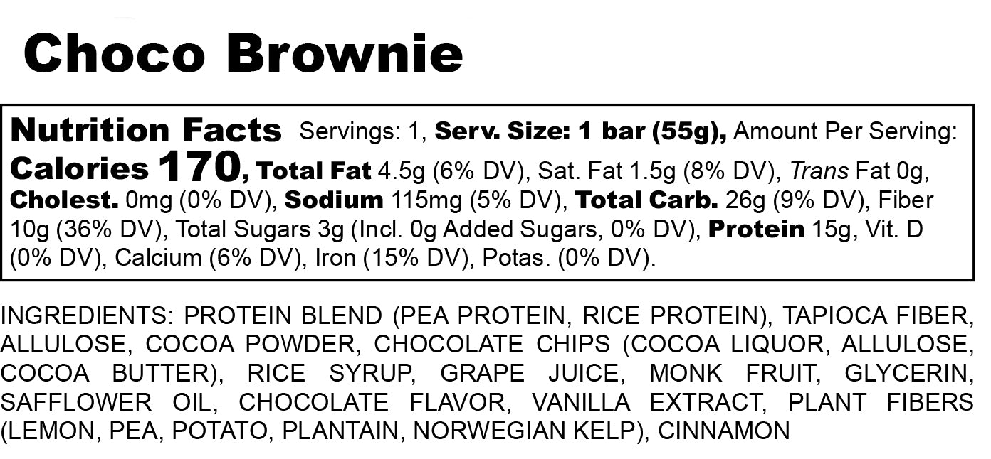 Choco Brownie Protein Bar 12 Pack